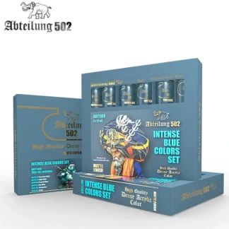 Online Abteilung 502: Intense Blue Colors Set LTG AK-ABT1168 - Miniature Marvels: Airplane Models & Painted Dice Paint