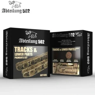 Clearance Abteilung 502: Tracks & Lower Parts - Pigment Set LTG AK-ABT406 - Miniature Marvels: Airplane Models & Painted Dice Paint