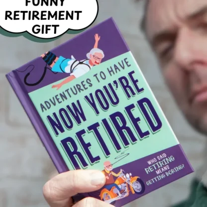 Cheap Adventures To Have Retired Over Hill Hardcover Book - Funny Senior Gag Joke Gift - Miniature Marvels: Airplane Models & Painted Dice Egpull