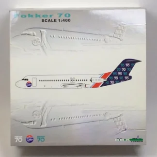 Aero Classics BBX 1:400 Fokker 70 House Colors - Miniature Marvels: Airplane Models & Painted Dice* Airplane Model