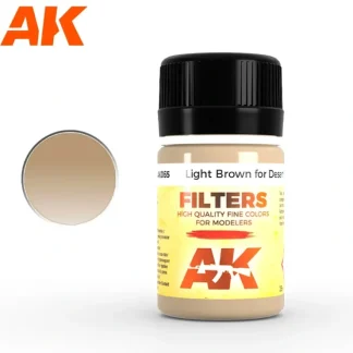 Fashion AFV Series: Light Brown For Desert Yellow (Afrika Korps Filter) LTG AK-065 - Miniature Marvels: Airplane Models & Painted Dice Paint