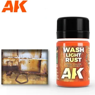 Discount AFV Series: Light Rust Wash LTG AK-046 - Miniature Marvels: Airplane Models & Painted Dice Paint