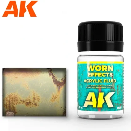 Best Sale AFV Series: Worn Effects Acrylic Fluid LTG AK-088 - Miniature Marvels: Airplane Models & Painted Dice Paint