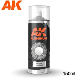 Cheap Aluminum Spray 150ml LTG AK-1022 - Miniature Marvels: Airplane Models & Painted Dice Paint