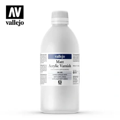 Best Auxillary Products: Matt Acrylic Varnish 500ml - Miniature Marvels: Airplane Models & Painted Dice Accessories
