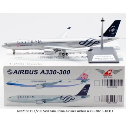 Aviation200 ALB218311 1:200 Sky Team China Airlines Airbus A330-202 - Miniature Marvels: Airplane Models & Painted Dice* Airplane Model