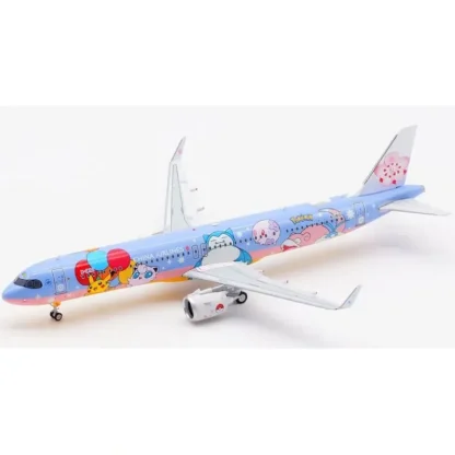*Aviation200 WB2013 1:200 China Airlines Airbus A321-271 B-18101 "Pikachu Jet" - Miniature Marvels: Airplane Models & Painted Dice* Airplane Model