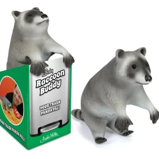 Clearance BABY RACOON Buddy Figure - Your New Hang Out Office Friend Toy - Archie McPhee - Miniature Marvels: Airplane Models & Painted Dice Egpull