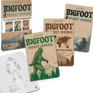 Best Sale BIGFOOT 3PK Sasquatch Pocket Journal Notebook Diary Sketchbooks - Archie McPhee - Miniature Marvels: Airplane Models & Painted Dice Egpull