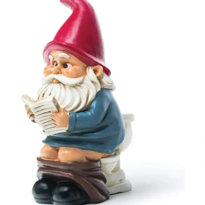 Sale BigMouth Inc. Gnome on a Throne Garden Gnome - Outdoor / Indoor Funny Statue - Miniature Marvels: Airplane Models & Painted Dice Egpull