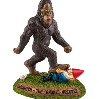 Fashion BigMouth Inc. The BigFoot Sasquatch Gnome Wrecker - Garden Statue Sculpture - Miniature Marvels: Airplane Models & Painted Dice Egpull