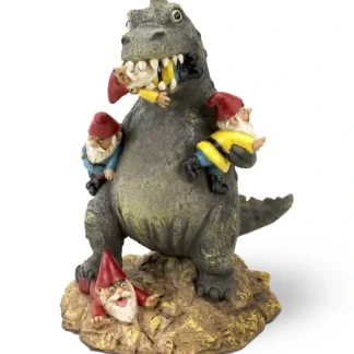 Sale BigMouth Inc. The Great Massacre Garden Gnome T-Rex - Outdoor Statue Sculpture - Miniature Marvels: Airplane Models & Painted Dice Egpull