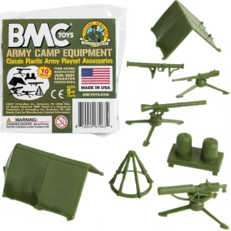 BMC Toys 67063 Classic Plastic Army Men Camp Equipment - Miniature Marvels: Airplane Models & Painted Dice* Airplane Model