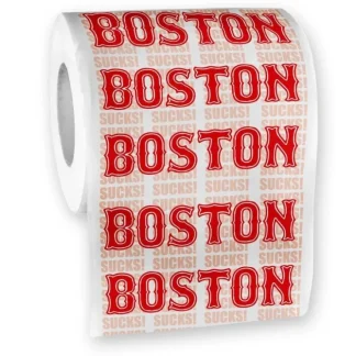 Clearance Boston Sucks Toilet Paper Roll - Yankees Red Sox Fans - party gag gift joke - Miniature Marvels: Airplane Models & Painted Dice Egpull