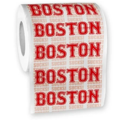 Clearance Boston Sucks Toilet Paper Roll - Yankees Red Sox Fans - party gag gift joke - Miniature Marvels: Airplane Models & Painted Dice Egpull