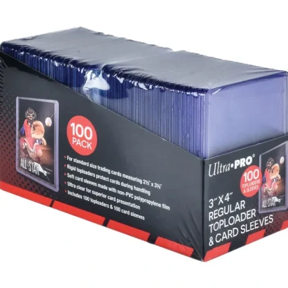 Outlet Bundle: Toploader & Card Sleeves 3in x 4in (100) - Miniature Marvels: Airplane Models & Painted Dice Accessories