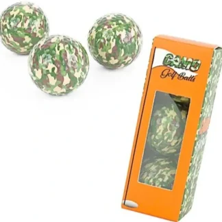 Cheap Camo Golf Balls 3-Pack - Funny Joke Trick GaG Putting Prank - Where is it? haha - Miniature Marvels: Airplane Models & Painted Dice Egpull