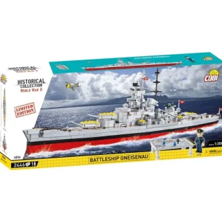 COBI 4834 Battleship Gneisenau (Limited Edition) - Miniature Marvels: Airplane Models & Painted Dice* Airplane Model