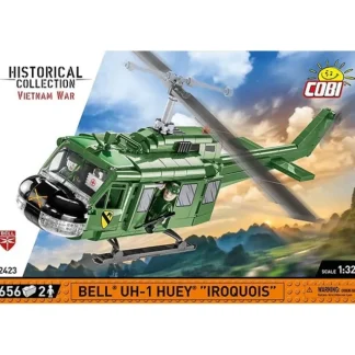COBI 2423 Bell UH-1 Huey Iroquois - Miniature Marvels: Airplane Models & Painted Dice* Airplane Model