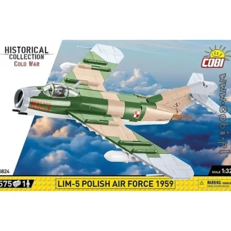 COBI 5824 LIM-5 Polish Air Force 1959 - Miniature Marvels: Airplane Models & Painted Dice* Airplane Model