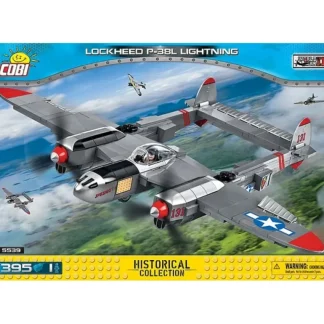 COBI 5539 Lockheed P-38 Lightning - Miniature Marvels: Airplane Models & Painted Dice* Airplane Model