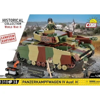COBI 2591 Panzerkampfwagen IV Ausf. H (Limited Edition) - Miniature Marvels: Airplane Models & Painted Dice* Airplane Model