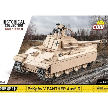 COBI 2566 PzKpfw V Panther Ausf. G - Miniature Marvels: Airplane Models & Painted Dice* Airplane Model