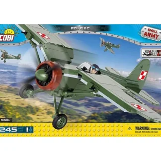 COBI 5516 PZL P.11c - Miniature Marvels: Airplane Models & Painted Dice* Airplane Model