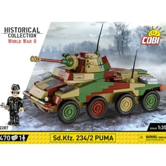 Cobi 2287 Sd.Kfz. 234/2 Puma - Miniature Marvels: Airplane Models & Painted Dice* Airplane Model