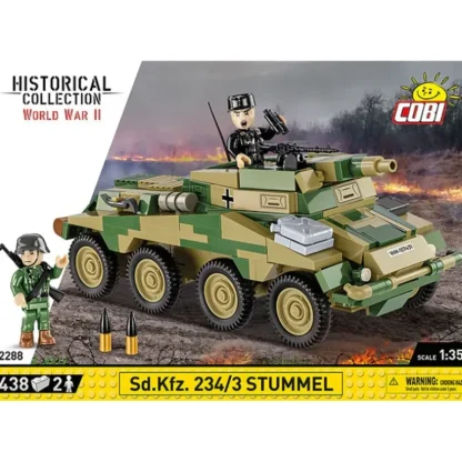 Cobi 2288 Sd.Kfz. 234/3 Stummel - Miniature Marvels: Airplane Models & Painted Dice* Airplane Model