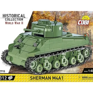 COBI 2715 Sherman M4A1 - Miniature Marvels: Airplane Models & Painted Dice* Airplane Model