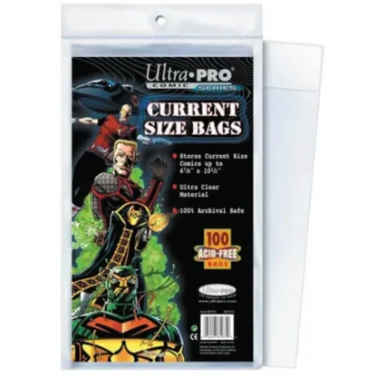 Hot Comic Bags: Current Size 6-7/8in x 10.5in - Miniature Marvels: Airplane Models & Painted Dice Accessories