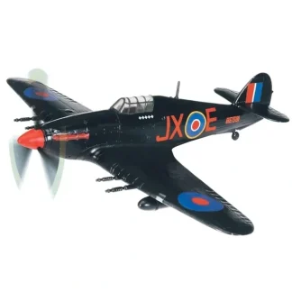 Corgi A39701 Hawker Hurricane Mk II RAF No.1 Sqn, BE581 "Night Reaper", Karel Kuttelwascher, RAF Tangmere, England, April 1942 - Miniature Marvels: Airplane Models & Painted Dice* Airplane Model