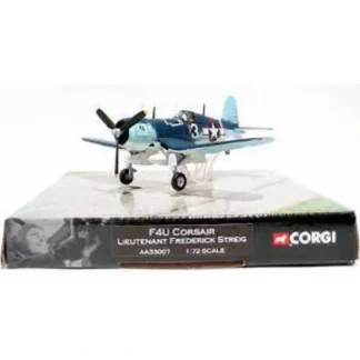Corgi AA33007 1:72 F4U Corsair USN VF-17 Jolly Rogers, Frederick Streig, February 1944 - Miniature Marvels: Airplane Models & Painted Dice* Airplane Model