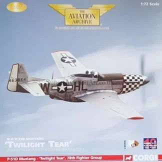 Corgi AA32220 1:72 P51D Mustang "Twilight Tear" - Miniature Marvels: Airplane Models & Painted Dice* Airplane Model
