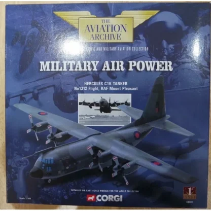 Corgi AA48401 1:144 RAF C-130 Hercules Tanker - Miniature Marvels: Airplane Models & Painted Dice* Airplane Model