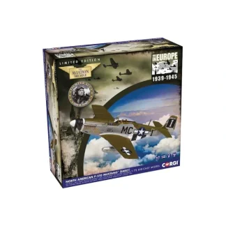 Corgi AA27706 North American P-51D Mustang "Happy Jack's Go Buggy" (Comes w/only one drop tank) - Miniature Marvels: Airplane Models & Painted Dice* Airplane Model