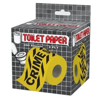 Best CRIME SCENE Bathroom Toilet Paper Roll - Funny GaG Prank Joke Novelty 200 Sheets - Miniature Marvels: Airplane Models & Painted Dice Egpull