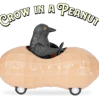 Online Crow in a Peanut - Cute Pullback Racing Car Child Toy - Archie McPhee - Miniature Marvels: Airplane Models & Painted Dice Egpull