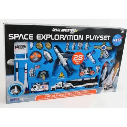 Daron Space Adventure SPACE EXPLORATION 28-PIECE PLAYSET RT38148K - Miniature Marvels: Airplane Models & Painted Dice* Airplane Model