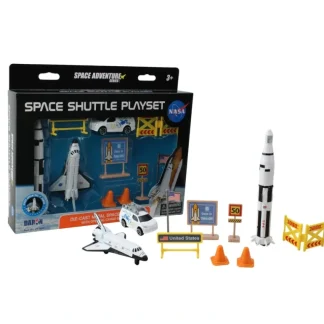 Daron Space Adventure SPACE SHUTTLE PLAYSET 10-PIECE PT7630 - Miniature Marvels: Airplane Models & Painted Dice* Airplane Model