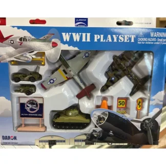 Daron WWII Playset - Miniature Marvels: Airplane Models & Painted Dice* Airplane Model