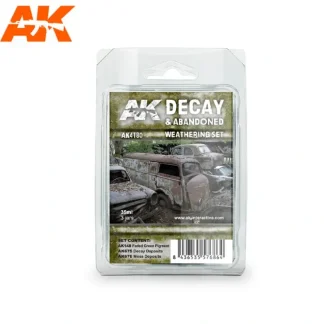 Cheap Decay & Abandoned Weathering Set LTG AK-4180 - Miniature Marvels: Airplane Models & Painted Dice Paint