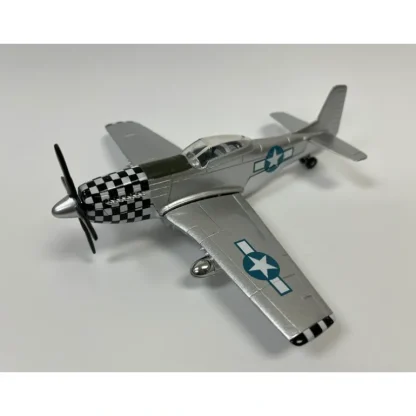 Diecast Pull-Back Toy P-51 Mustang Checker nose - Miniature Marvels: Airplane Models & Painted Dice* Airplane Model
