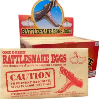 Fashion 1 Display Case of 36 Rattlesnake Eggs Joke & Gags Prank Gift - Brand New - Miniature Marvels: Airplane Models & Painted Dice Egpull