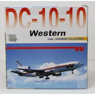 Dragon Models 55241 1:400 Western Airlines DC-10-10 - Miniature Marvels: Airplane Models & Painted Dice* Airplane Model
