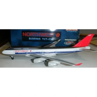 Dragon Models JX026 1:400 Northwest 747-400 - Miniature Marvels: Airplane Models & Painted Dice* Airplane Model