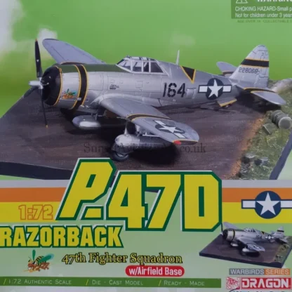 Dragon Wings 50304 1:72 P-47D Thunderbolt 47th Fighter Squadron w/ Display Base - Miniature Marvels: Airplane Models & Painted Dice* Airplane Model