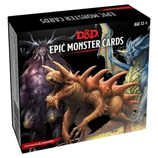Clearance Dungeons & Dragons RPG: Epic Monster Cards (77 Oversized Cards) GF9 C7642000 - Miniature Marvels: Airplane Models & Painted Dice Role-playing Game