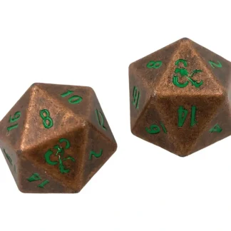 Cheap Dungeons & Dragons RPG: Heavy Metal Copper and Green D20 Dice Set - Miniature Marvels: Airplane Models & Painted Dice Accessories